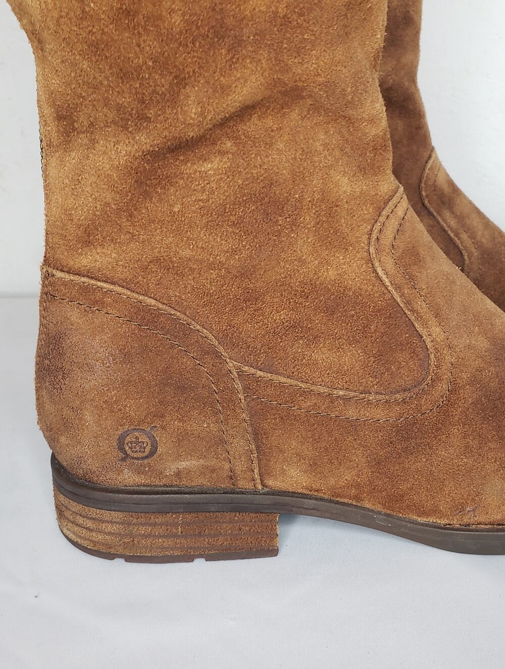 Born Tall Suede Over-the-Knee Boots in Ruatic Brown - Picture 5 of 16